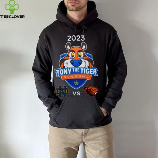 Notre Dame Fighting Irish vs Oregon State Beavers 2023 Tony The Tiger Sun Bowl hoodie, sweater, longsleeve, shirt v-neck, t-shirt