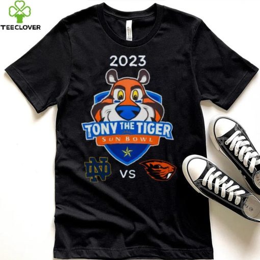 Notre Dame Fighting Irish vs Oregon State Beavers 2023 Tony The Tiger Sun Bowl hoodie, sweater, longsleeve, shirt v-neck, t-shirt