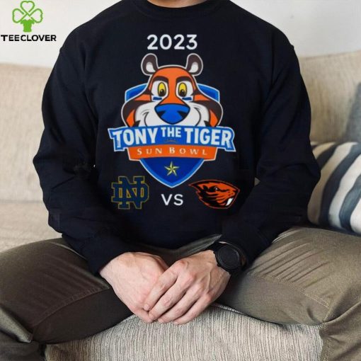 Notre Dame Fighting Irish vs Oregon State Beavers 2023 Tony The Tiger Sun Bowl hoodie, sweater, longsleeve, shirt v-neck, t-shirt