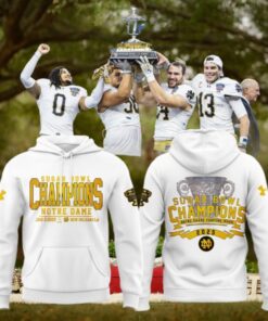 Notre Dame Football Champions Sugar Bowl 2025 Limited Edition Hoodie