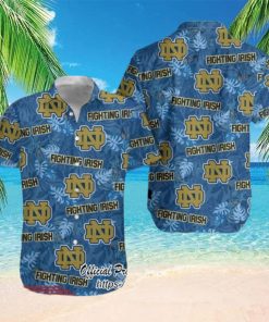 Notre Dame Logo Fighting Irish NCAA Tropical Hawaiian Shirt
