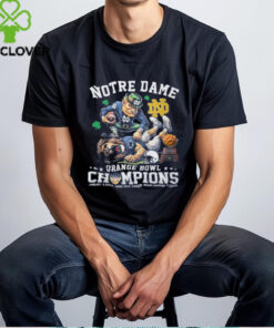 The **Notre Dame Orange Bowl Champions 2025 Limited Edition T-Shirt** commemorates the Fighting Irish's victory in the 2025 Orange Bowl. With a unique and exclusive design, this limited edition shirt is a must-have for fans who want to celebrate the team's triumph in style and showcase their pride in Notre Dame's success.