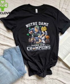 The **Notre Dame Orange Bowl Champions 2025 Limited Edition T-Shirt** commemorates the Fighting Irish's victory in the 2025 Orange Bowl. With a unique and exclusive design, this limited edition shirt is a must-have for fans who want to celebrate the team's triumph in style and showcase their pride in Notre Dame's success.