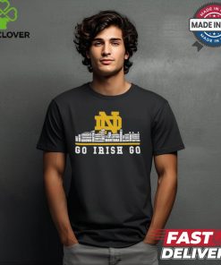 Notre Dame Skyline 2024 Notre Dame Fighting Irish Go Irish Go Players Name shirt