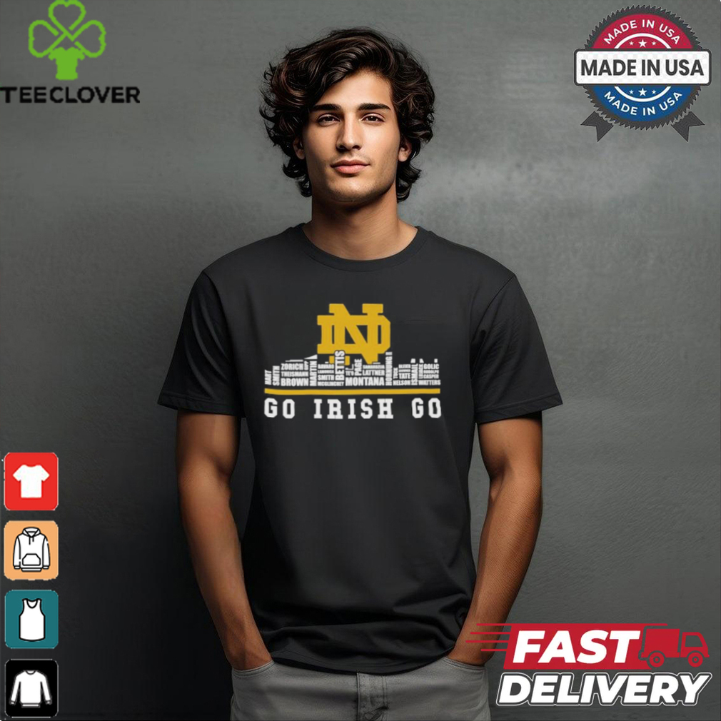 Notre Dame Skyline 2024 Notre Dame Fighting Irish Go Irish Go Players Name shirt Notre Dame Skyline 2024 Notre Dame Fighting Irish Go Irish Go Players Name shirt