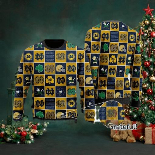 Notre Dame Ugly Sweater Irresistible Gifts For Notre Dame Fans