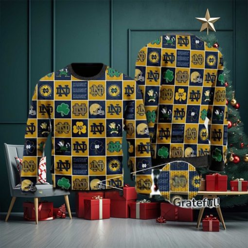 Notre Dame Ugly Sweater Irresistible Gifts For Notre Dame Fans