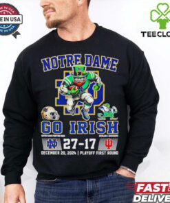 Notre Dame go Irish 27 17 mascot shirt