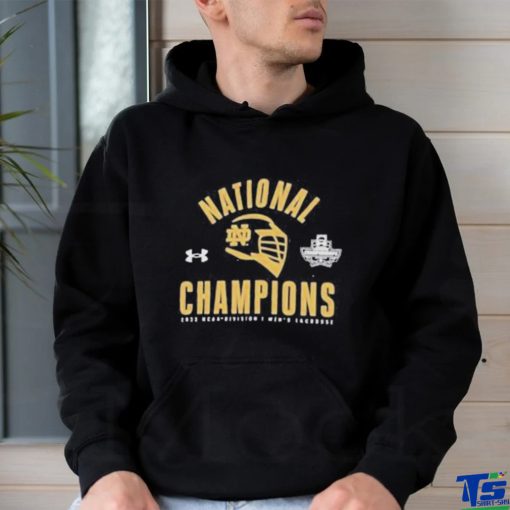 Notre dame fighting irish under armour 2023 ncaa men’s lacrosse national champions team issued shirt