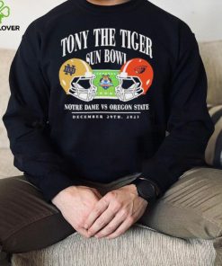 Notre dame fighting irish vs Oregon state beavers 2023 tony the tiger sun bowl shirt