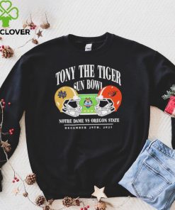 Notre dame fighting irish vs Oregon state beavers 2023 tony the tiger sun bowl hoodie, sweater, longsleeve, shirt v-neck, t-shirt