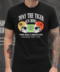 Notre dame fighting irish vs Oregon state beavers 2023 tony the tiger sun bowl hoodie, sweater, longsleeve, shirt v-neck, t-shirt