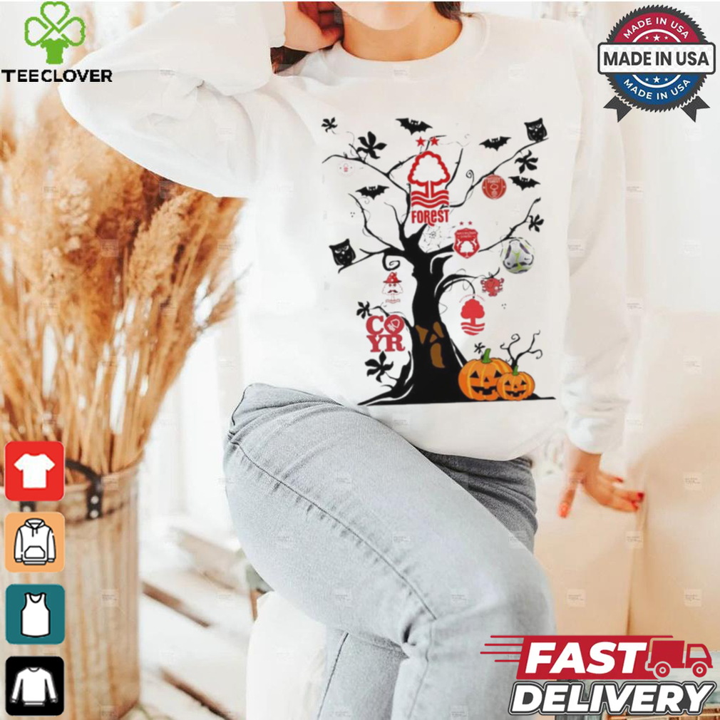 Nottingham Forest F.C. Halloween Hanging Tree Spooky T Shirt Nottingham Forest F.C. Halloween Hanging Tree Spooky T Shirt