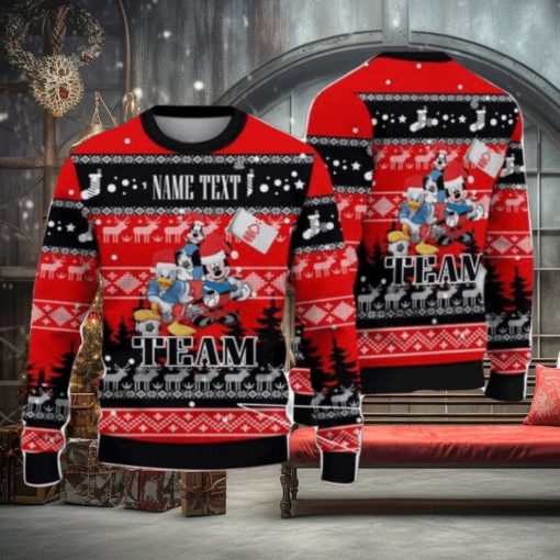 Nottingham Forest FC Disney Team Custom Name Ugly Christmas Sweater Special Gift For Fans