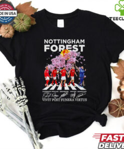 Nottingham Forest cherry blossom Abbey Road vivit post funera virtus shirt