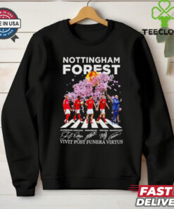 Nottingham Forest cherry blossom Abbey Road vivit post funera virtus shirt