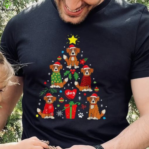 Nova Scotia Duck Tolling Retriever Christmas Toller Dog Shirt