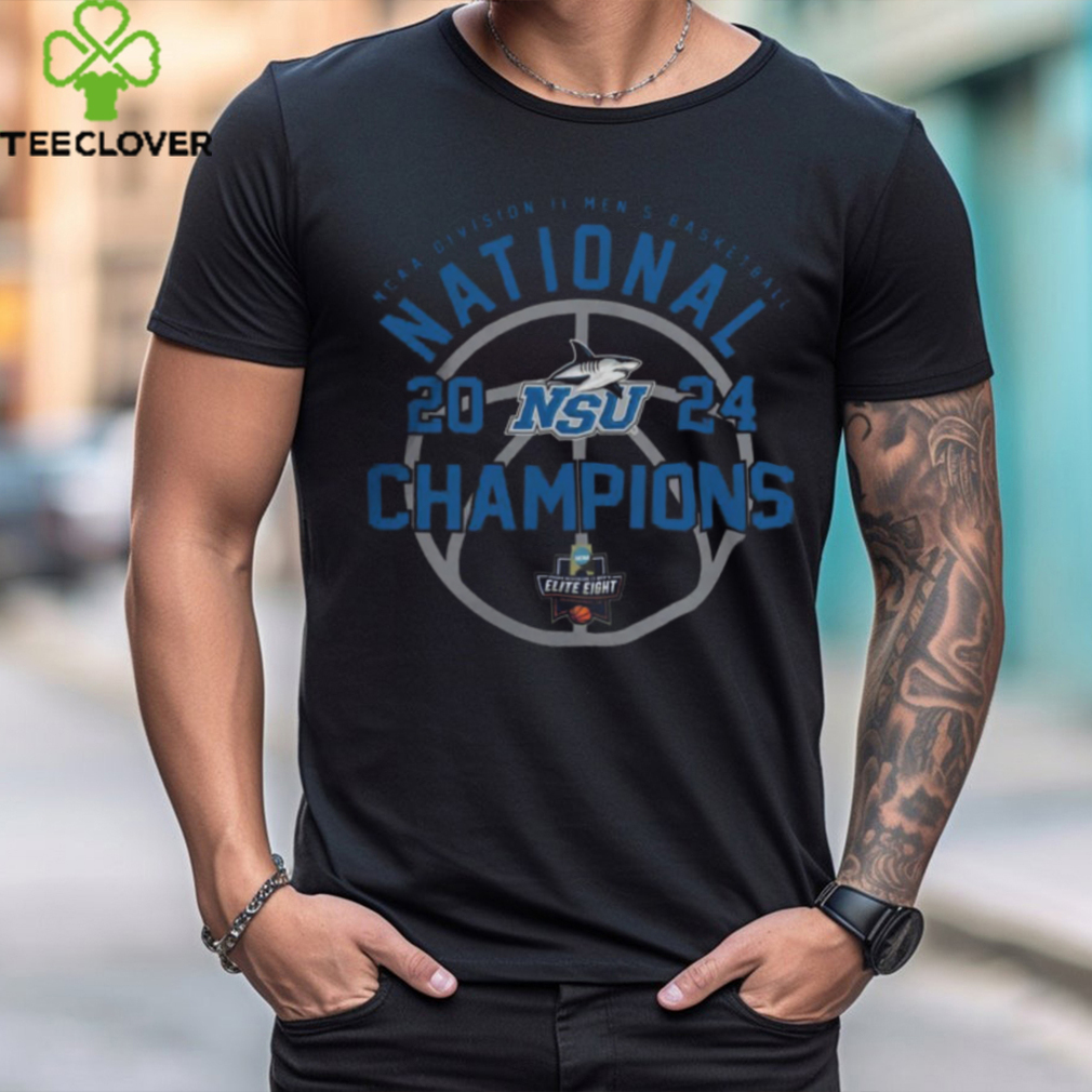 Nova Southeastern Sharks 2024 Ncaa DII Men's Basketball National Champions T Shirt Nova Southeastern Sharks 2024 Ncaa DII Men's Basketball National Champions T Shirt