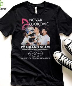 Novak Djokovic 22 Grand Slam 2006 – 2023 Thank You For The Memories T Shirt