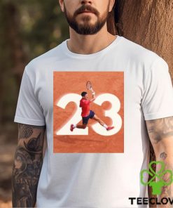 Novak Djokovic 23 Grand Slam Titles Tennis Fan T Shirt 1 Novak Djokovic 23 Grand Slam Titles Tennis Fan T Shirt