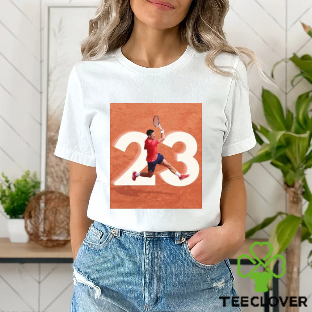 Novak Djokovic 23 Grand Slam Titles Tennis Fan T Shirt Novak Djokovic 23 Grand Slam Titles Tennis Fan T Shirt