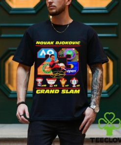 Novak Djokovic 23 Grand Slam the Championships Wimbledon signature shirt
