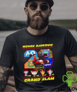 Novak Djokovic 23 Grand Slam the Championships Wimbledon signature shirt 1 Novak Djokovic 23 Grand Slam the Championships Wimbledon signature shirt