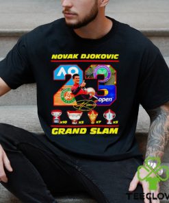 Novak Djokovic 23 Grand Slam the Championships Wimbledon signature shirt 2 Novak Djokovic 23 Grand Slam the Championships Wimbledon signature shirt