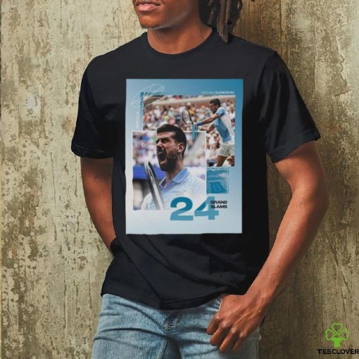 Novak Djokovic 24 Grand Slams Men’s Singles Titles Champions US Open Tennis 2023 Shirt