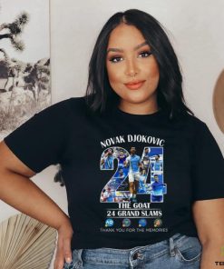 Novak Djokovic 24 Grand Slams The Goat US Open 2023 Champion Memories Shirt