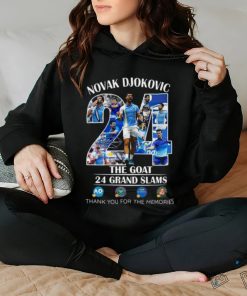 Novak Djokovic 24 Grand Slams The Goat US Open 2023 Champion Memories Shirt