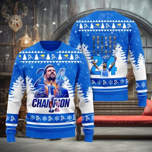 Novak Djokovic 3D Ugly Sweater