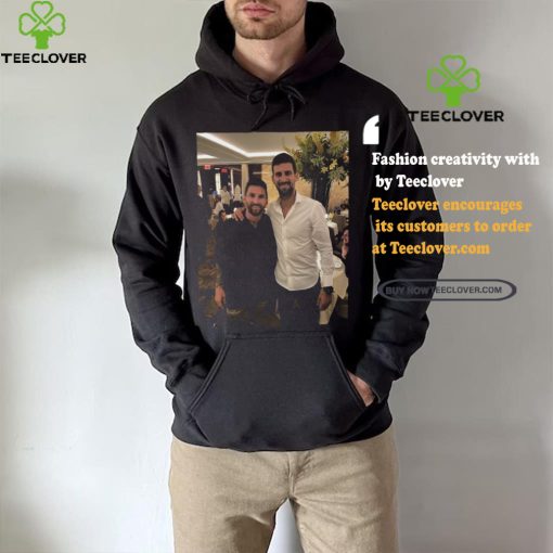 Novak Djokovic And Lionel Messi Goat Photo 2024 shirt