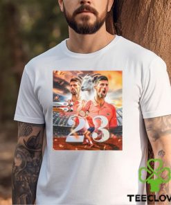 Novak Djokovic Goat 23 Grand Slam Titles Tennis Fan T Shirt