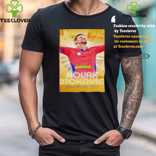 Novak Djokovic Paris Olympics greatest of all time men’s singles gold medal shirt