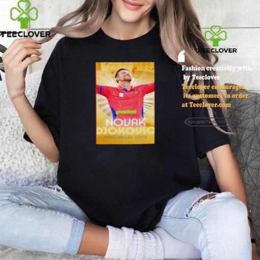 Novak Djokovic Paris Olympics greatest of all time men’s singles gold medal shirt