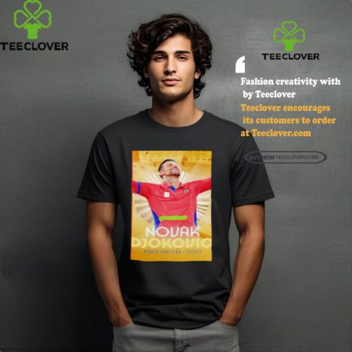 Novak Djokovic Paris Olympics greatest of all time men’s singles gold medal shirt
