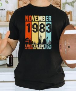 November 1983 limited edition 40 years of being awesome vintage shirt