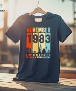 November 1983 limited edition 40 years of being awesome vintage hoodie, sweater, longsleeve, shirt v-neck, t-shirt