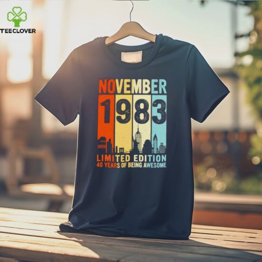 November 1983 limited edition 40 years of being awesome vintage hoodie, sweater, longsleeve, shirt v-neck, t-shirt