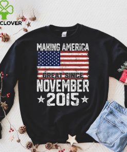 November 2015 American Flag 6th Birthday Gifts 6 Yrs Old T Shirt