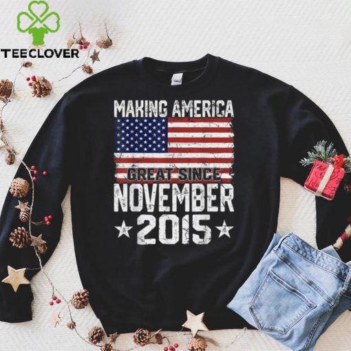 November 2015 American Flag 6th Birthday Gifts 6 Yrs Old T Shirt