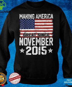 November 2015 American Flag 6th Birthday Gifts 6 Yrs Old T Shirt