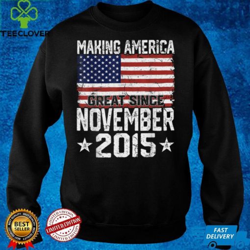 November 2015 American Flag 6th Birthday Gifts 6 Yrs Old T Shirt