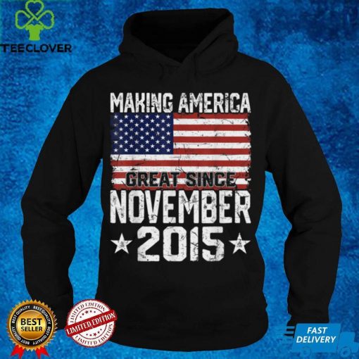 November 2015 American Flag 6th Birthday Gifts 6 Yrs Old T Shirt