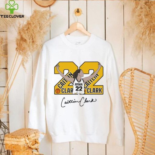 Number 22 Caitlin Clark Iowa Hawkeyes basketball player signature hoodie, sweater, longsleeve, shirt v-neck, t-shirt