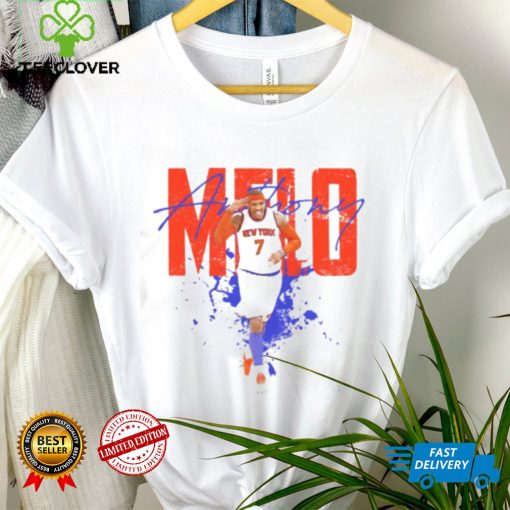 Number 7 New York Knicks Carmelo Anthony hoodie, sweater, longsleeve, shirt v-neck, t-shirt