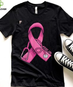 Nurse Breast Cancer Awareness Pink Ribbon T Shirt