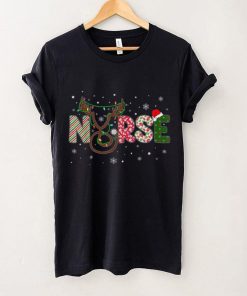 Nurse Christmas Reindeer Health Worker Christmas Pattern Shirt