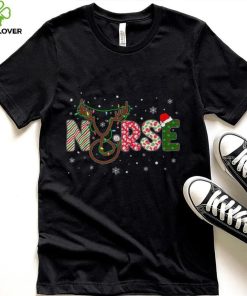 Nurse Christmas Reindeer Health Worker Christmas Pattern Shirt